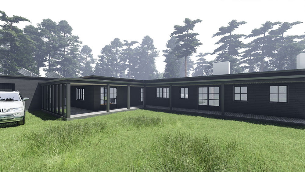 Ombygning-af-et-arkitekttegnet-sommerhus-i-en-skov---sort-træ-05