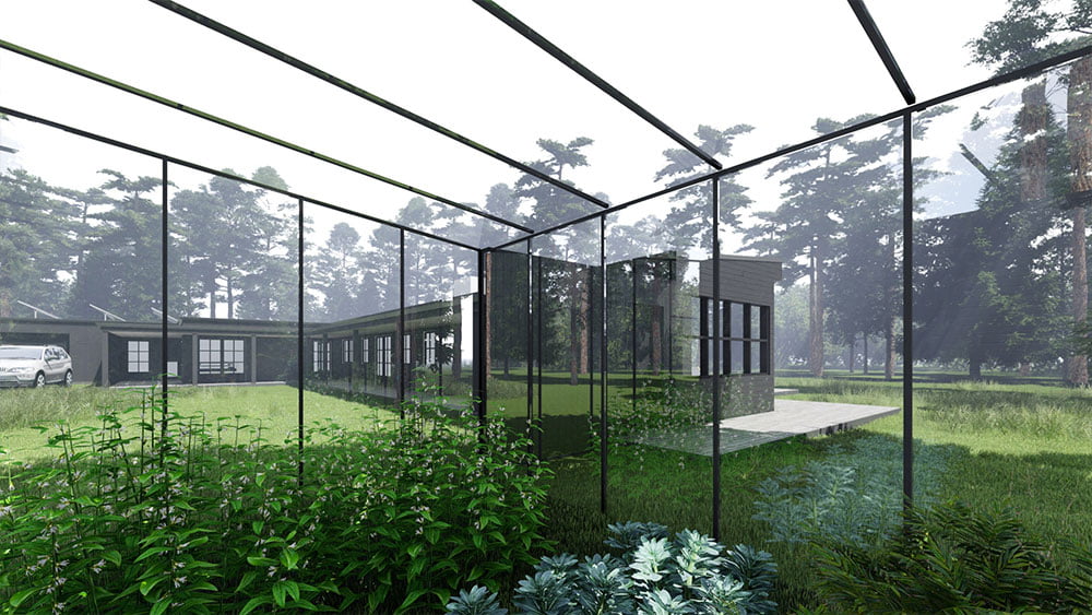 Ombygning-af-et-arkitekttegnet-sommerhus-i-en-skov---sort-træ-01