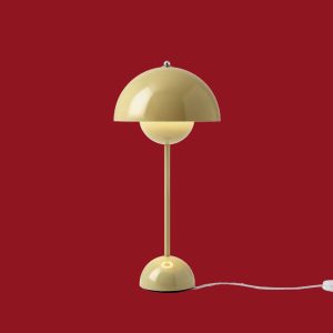 VP3-H50cm-Ø23cm-Verner-Panton-designerlampe-sandgul-rød