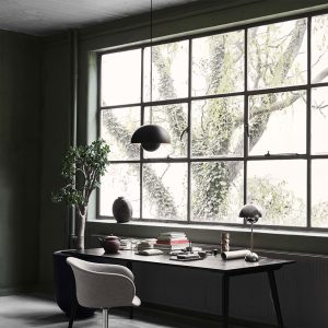 VP7-37-cm-Verner-Panton-pendel-lampe-mat-sort