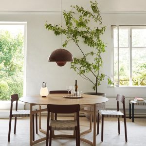 VP7-37-cm-Verner-Panton-pendel-lampe-mørk-blomme