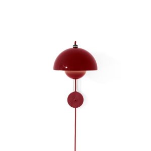 VP8-H35cm-Ø23cm-Verner-Panton-væglampe-vermilion-rød