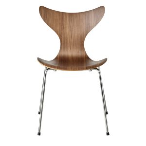 3108 Liljen stol i valnød af Arne Jacobsen